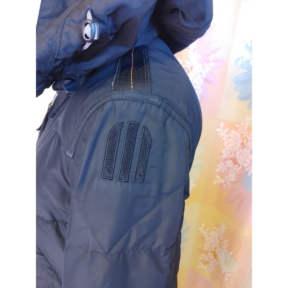 Parajumpers Masterpiece Series Womens Parka Hooded Coat Size M‎ Black Vintage - Picture 10 of 16